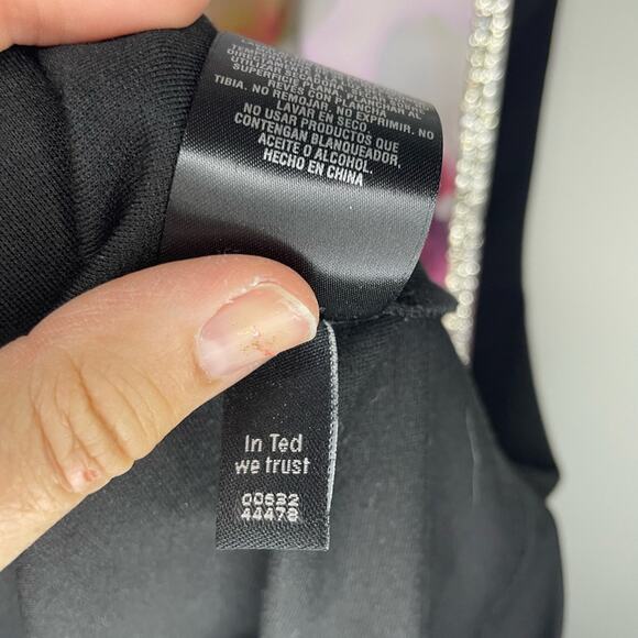 Ted Baker Asymmetrical Layer Peony Sleeveless Dress Size 2 (6) - Picture 9 of 11